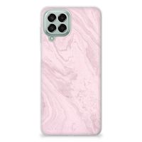 Samsung Galaxy M33 TPU Siliconen Hoesje Marble Pink - Origineel Cadeau Vriendin - thumbnail