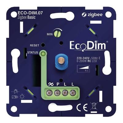 Smart Zigbee LED Dimmer Inbouw - 0-200 Watt - Geschikt voor fase afsnijding - ECO-DIM.07