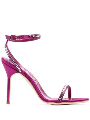 Manolo Blahnik sandales 100 mm à talon aiguille - Rose
