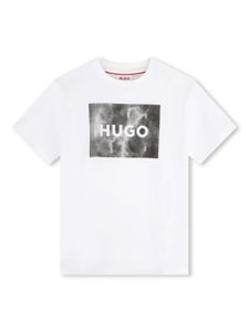 HUGO KIDS t-shirt en coton à logo imprimé - Blanc