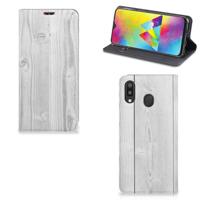 Samsung Galaxy M20 Book | Wallet Case | White Wood