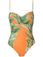 Amir Slama maillot de bain à fleurs - Orange