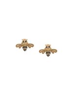 Sydney Evan 14kt gold diamond and sapphire bumble bee stud earrings - Métallisé - thumbnail