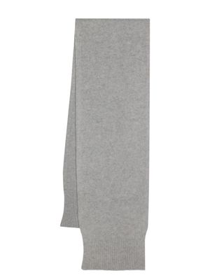 Paura écharpe en laine vierge à design nervuré - Gris