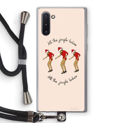 Jingle Ladies: Samsung Galaxy Note 10 Transparant Hoesje met koord