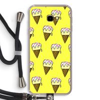 Isjes: Samsung Galaxy J4 Plus Transparant Hoesje met koord