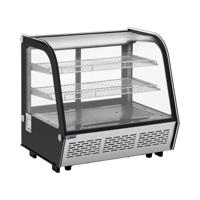 Koelvitrine - 120 L - Royal Catering - 3 niveaus - Zwart, Zilver