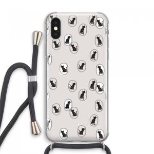Miauw: iPhone XS Max Transparant Hoesje met koord