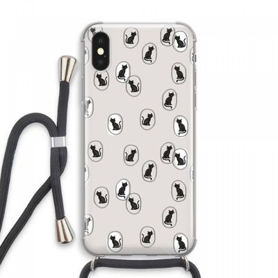 Miauw: iPhone XS Max Transparant Hoesje met koord
