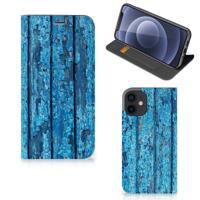 iPhone 12 Mini Book | Wallet Case | Wood Blue