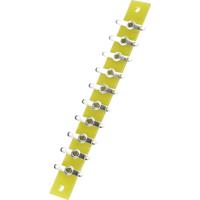 TRU COMPONENTS Soldeerlijst Enkele rij Totaal aantal polen 10 Epoxide (l x b x h) 120 x 12 x 1.6 mm 1 stuk(s)