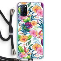 Tropisch 2: Oppo A92 Transparant Hoesje met koord