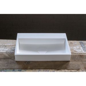Arcqua Crosstone Lotte fontein 38x24x7cm solid surface mat wit CTWL2095