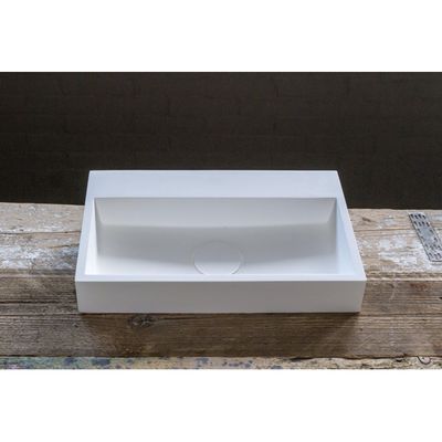 Arcqua Crosstone Lotte fontein 38x24x7cm solid surface mat wit CTWL2095