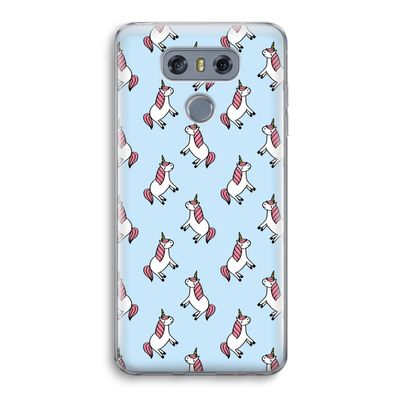Eenhoorns overal: LG G6 Transparant Hoesje