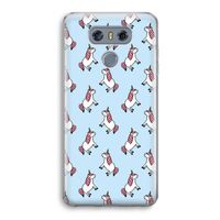 Eenhoorns overal: LG G6 Transparant Hoesje