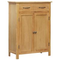 Schoenenkast 76x37x105 cm massief eikenhout