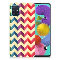 Samsung Galaxy A51 TPU bumper Zigzag Multi Color - thumbnail