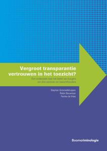 Vergroot transparantie vertrouwen in het toezicht? (Paperback)