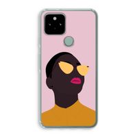 Yellow glasses: Google Pixel 5 Transparant Hoesje