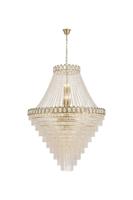 Kroonluchter Louis Phillipe 28Lt Satin Brass & Crystal