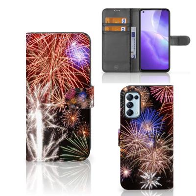 OPPO Find X3 Lite | Wallet Case | met Pasjes | Vuurwerk