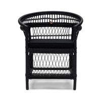 Rivièra Maison Outdoor Loungestoel Victoria Falls Wicker - Zwart