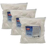 Kunstsneeuw - 3x - zak 4 liter - wit - biologisch afbreekbaar - poeder sneeuw - nepsneeuw