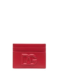 Dolce & Gabbana porte-cartes à logo embossé - Rouge