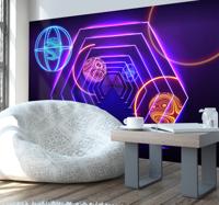 Foto behang abstract 3d geometrische bobbels