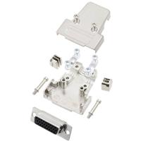 TRU COMPONENTS TCTRIM15HDS26K 7708632 D-sub female connectorset 180 ° Aantal polen: 26 Soldeerkelk 1 stuk(s) - thumbnail