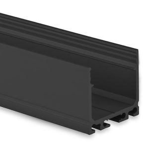 LED profiel PN6N vierkant zwart 26x26mm 8301019 excl. afdekking prijs p/m ook zwarte afdekking