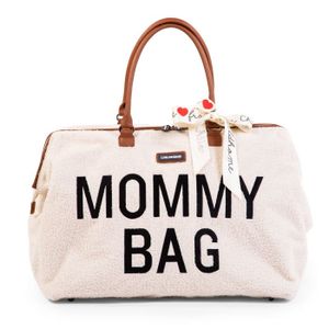 Childhome Mommy Bag Handtas Zwart, Bruin, Wit Nylon, Polyester