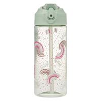 Baagl Regenboog Drinkfles 500ml met Rietje