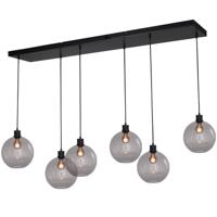 Masterlight Hanglamp Lazise 6x Ø 25cm zwart 2641-05-05-130-25-625