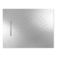 Hoofddouche Tres Exclusive | 50x65 cm | Met waterval | Rechthoek | Chroom