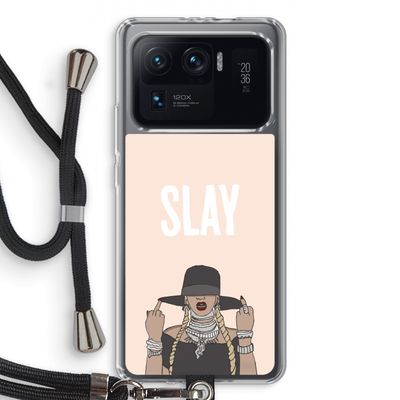 Slay All Day: Xiaomi Mi 11 Ultra Transparant Hoesje met koord