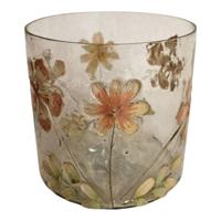 Mansion Atmosphere Theelichthouder kriti glas 9x9cm