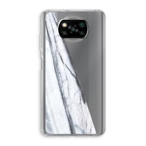 Gestreepte marmer: Xiaomi Poco X3 Pro Transparant Hoesje