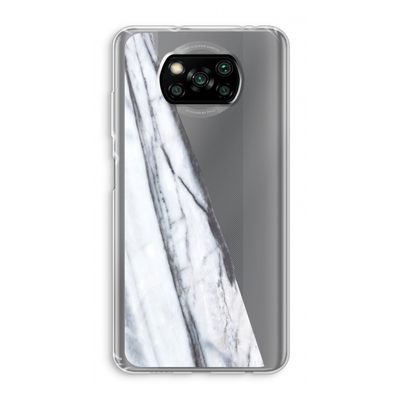 Gestreepte marmer: Xiaomi Poco X3 Pro Transparant Hoesje