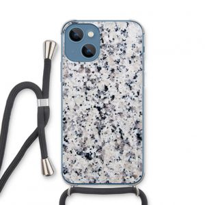 Gespikkelde marmer: iPhone 13 mini Transparant Hoesje met koord