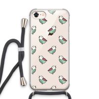 Vogeltjes: iPhone 7 Transparant Hoesje met koord