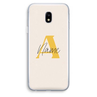 Amber Script: Samsung Galaxy J3 (2017) Transparant Hoesje
