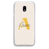 Amber Script: Samsung Galaxy J3 (2017) Transparant Hoesje