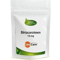 Betacaroteen 14 mg | 60 vegan capsules | Bruiningscapsules | Vitaminesperpost.nl
