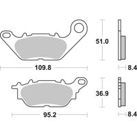 BREMBO Remblokken, voor de moto, Road Organisch 07YA28CC