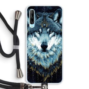 Darkness Wolf: Huawei P Smart Pro Transparant Hoesje met koord