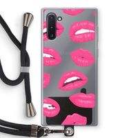 Bite my lip: Samsung Galaxy Note 10 Transparant Hoesje met koord