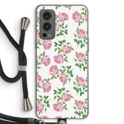Kleine roosjes: OnePlus Nord 2 5G Transparant Hoesje met koord