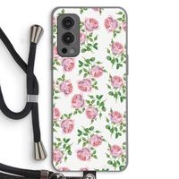 Kleine roosjes: OnePlus Nord 2 5G Transparant Hoesje met koord